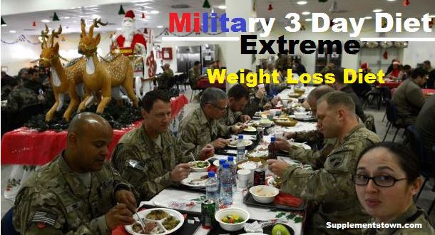 military 3 day diet for weight loss